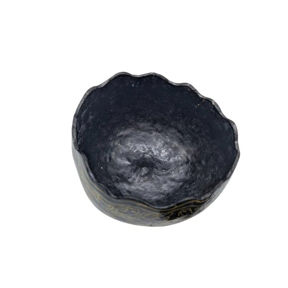 Handcrafted Maque Decorative Gourd With Intricate Carvings & Natural Wax Finish - Picture 13 of 13